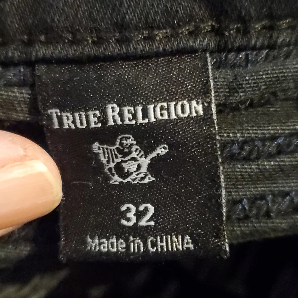 True Religion black jeans size 32
